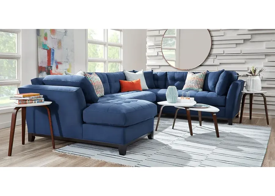 Metro Midnight 4 Pc Sectional Living Room