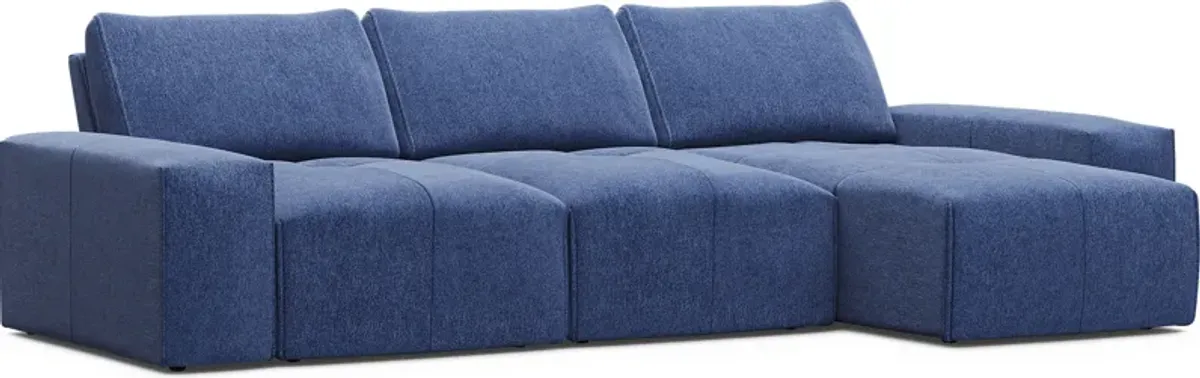 Laney Blue 6 Pc Sectional Living Room