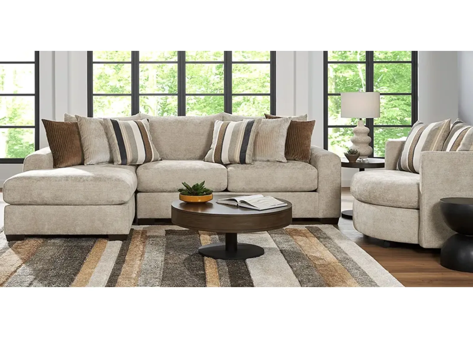 Martin Brown 5 Pc Sectional Living Room