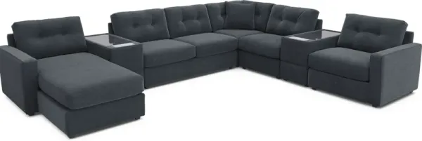 Indigo 7 Pc ModularOne Sleeper with Media Consoles