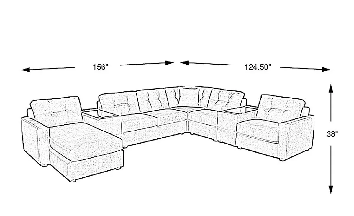 Navy 7 Pc ModularOne Sleeper