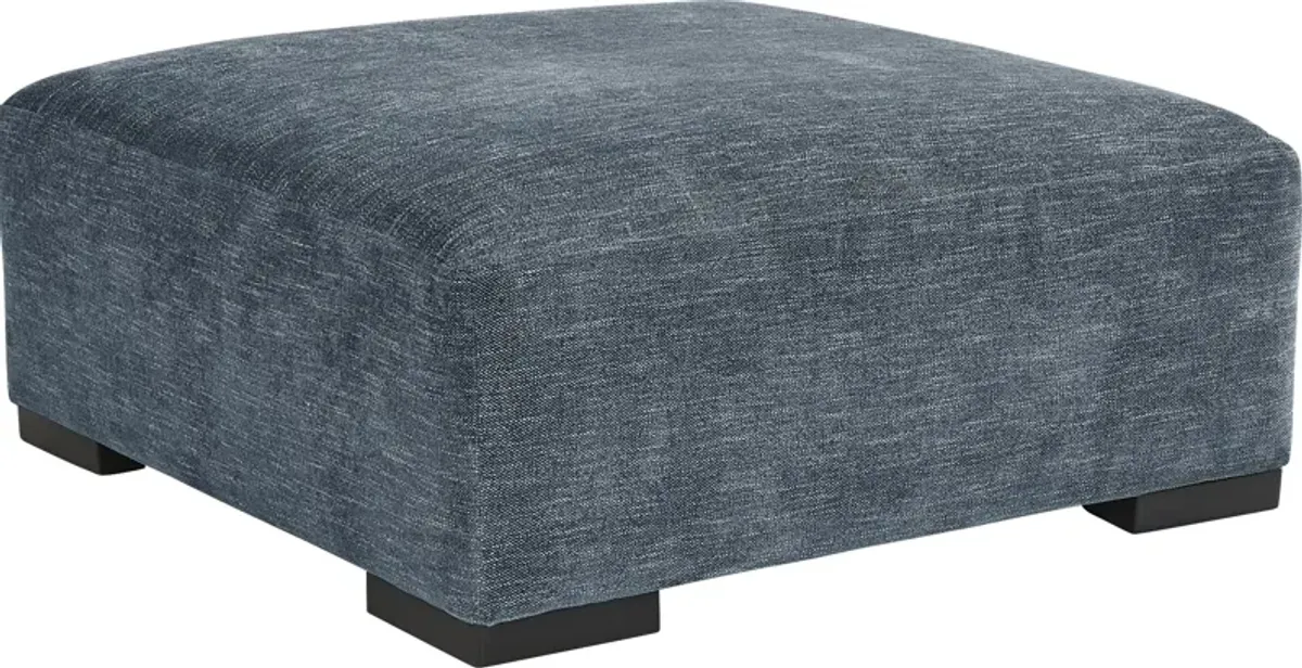 Brooklyn Gardens Blue Cocktail Ottoman