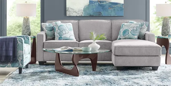 Alanis Bay Gray 4 Pc Sleeper Chaise Living Room Set