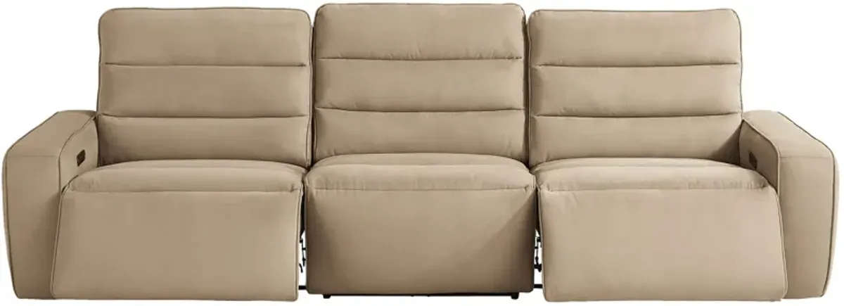 Del Mar Sand Dual Power Sofa