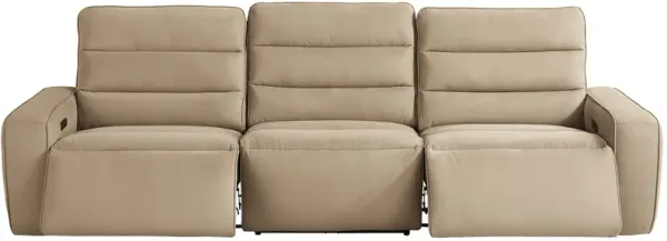 Del Mar Sand Dual Power Sofa