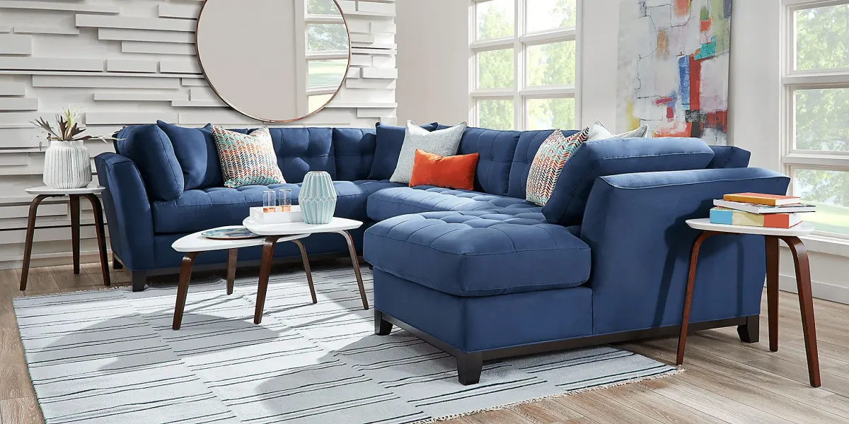 Metro Midnight 4 Pc Sectional Living Room