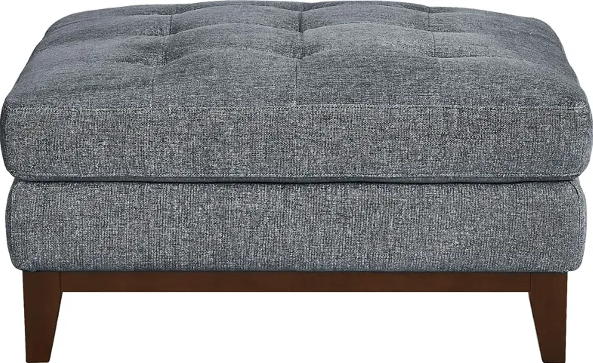 Harmon Indigo Cocktail Ottoman