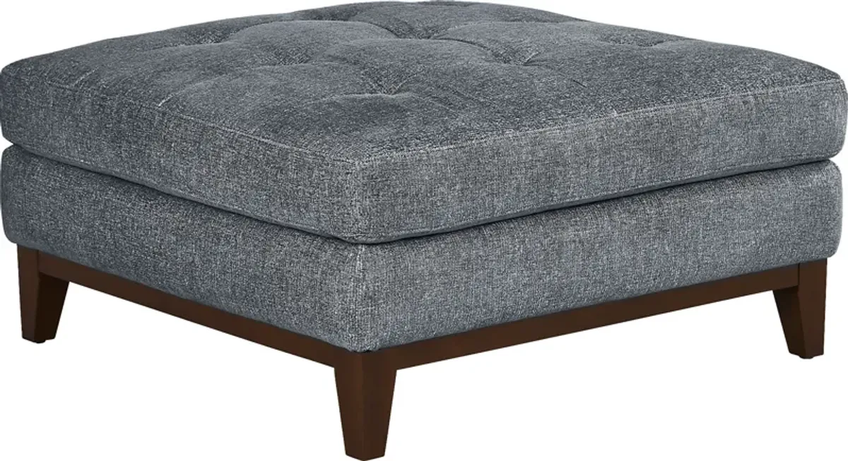 Harmon Indigo Cocktail Ottoman