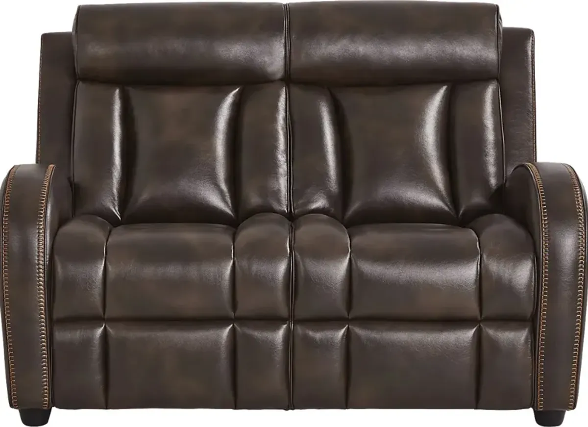 Copperfield Brown 3 Pc Living Room with Dual Power Reclining Sofa