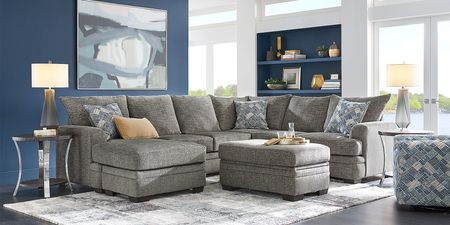 Copley Court Pewter 5 Pc Sectional Living Room