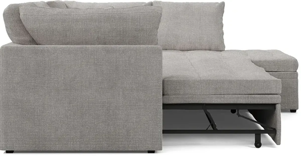 Sheridan Square Gray 2 Pc Sleeper Sectional