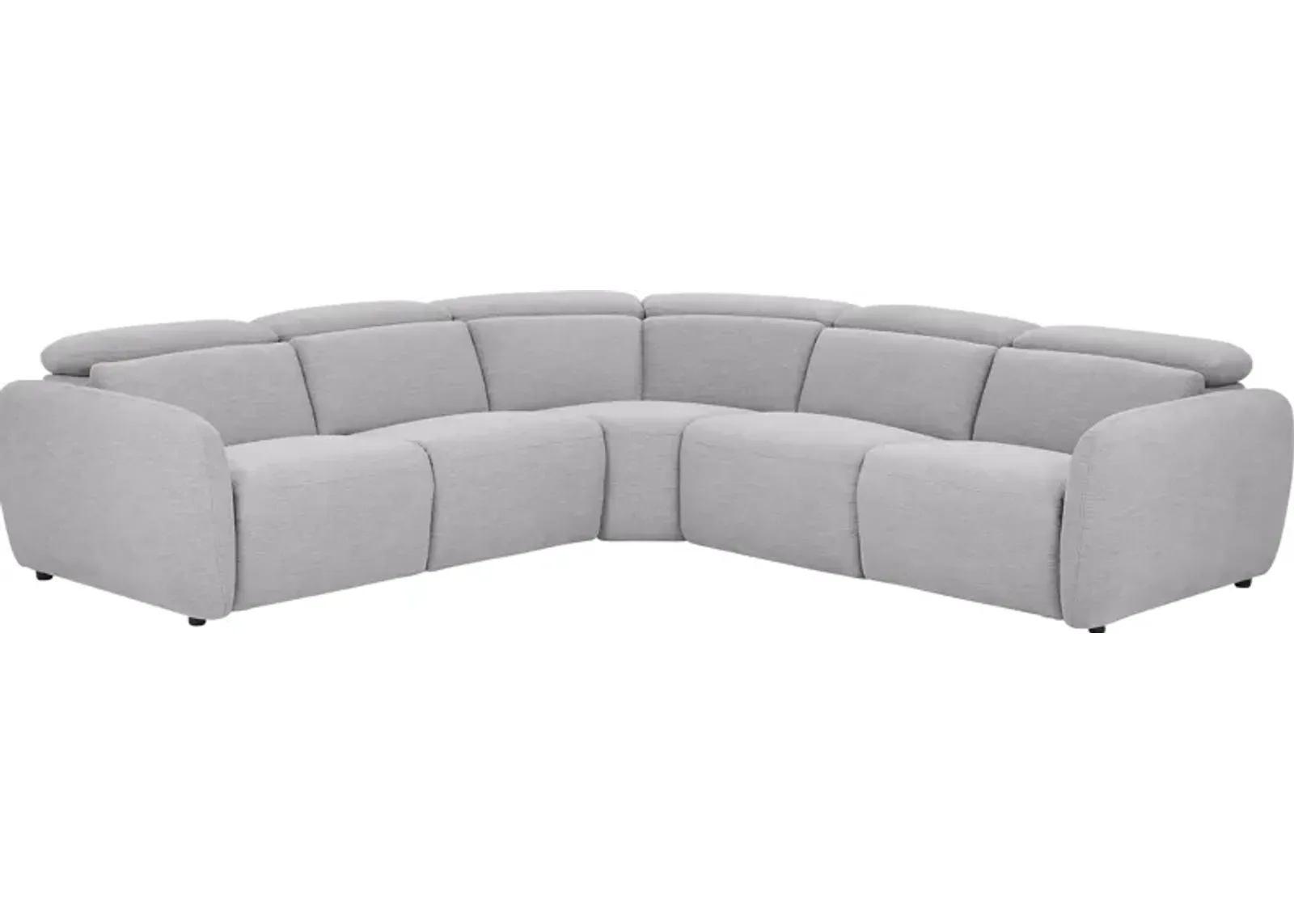 Westlake Light Gray 5 Pc Dual Power Reclining Sectional