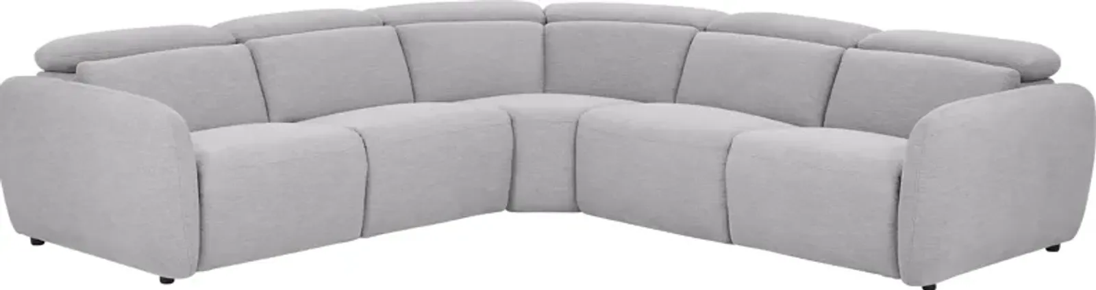 Westlake Light Gray 5 Pc Dual Power Reclining Sectional