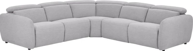 Westlake Light Gray 5 Pc Dual Power Reclining Sectional