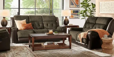 Capwood Brown 7 Pc Living Room with Reclining Sofa