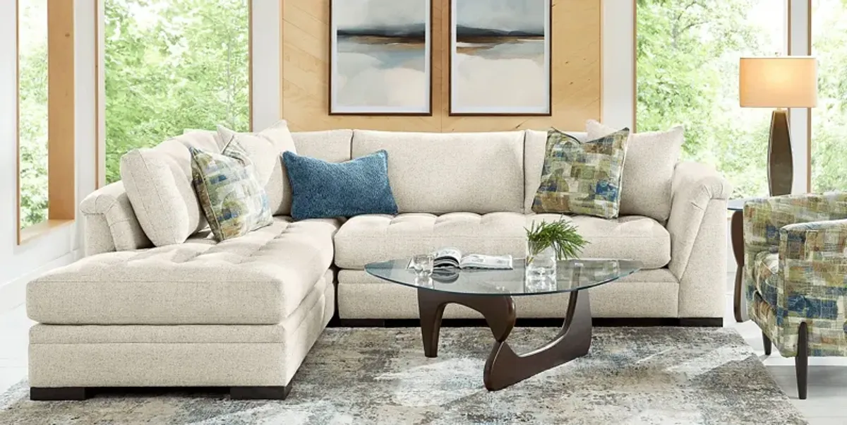 Harper Beige 2 Pc Sectional