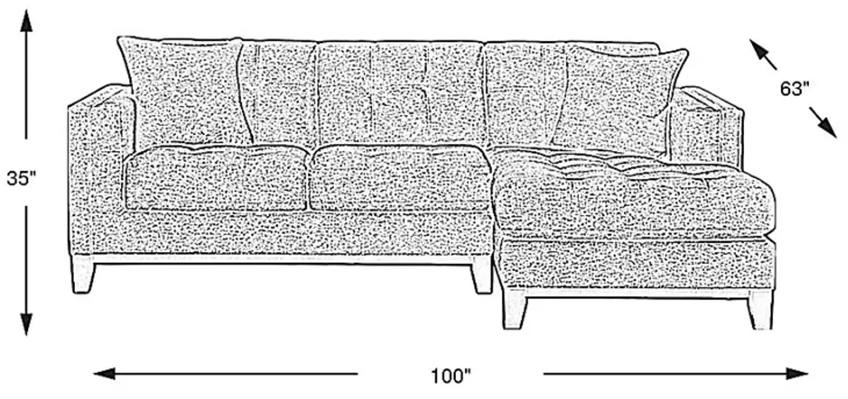 Chatham Gray 2 Pc Sectional