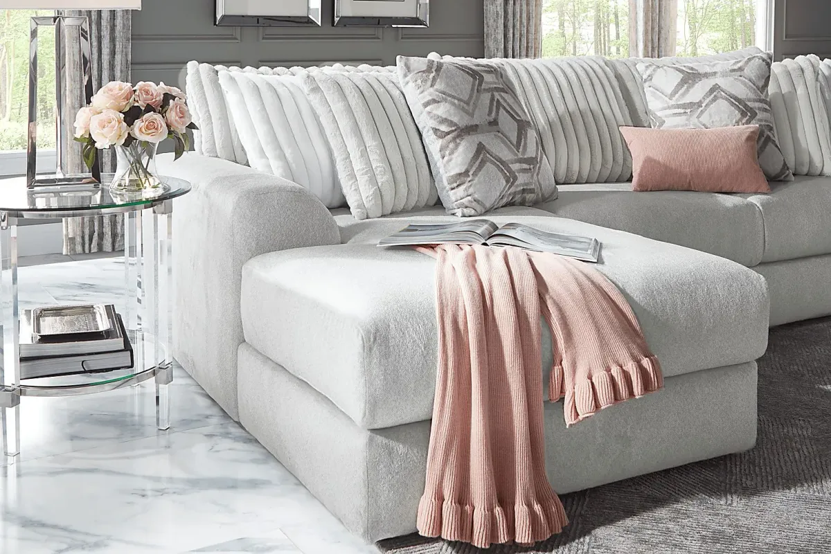 Moreau Street Gray 6 pc Sectional Living Room