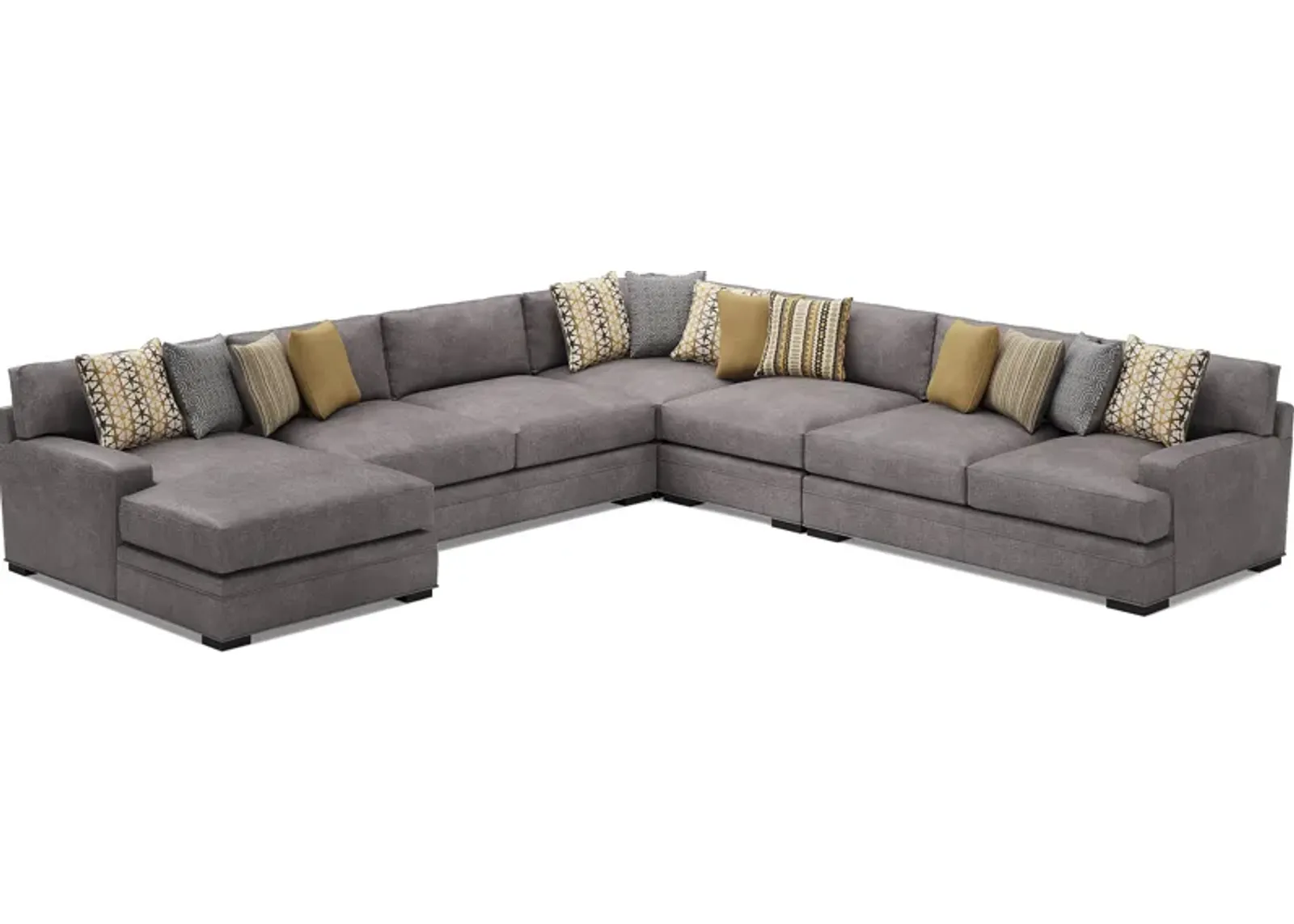 Palm Springs Silver 4 Pc Sectional