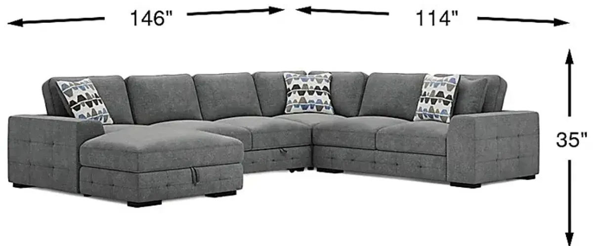Marcola Ash 4 Pc Sleeper Sectional