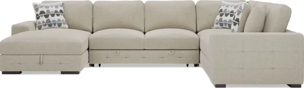 Marcola Sand 4 Pc Sleeper Sectional