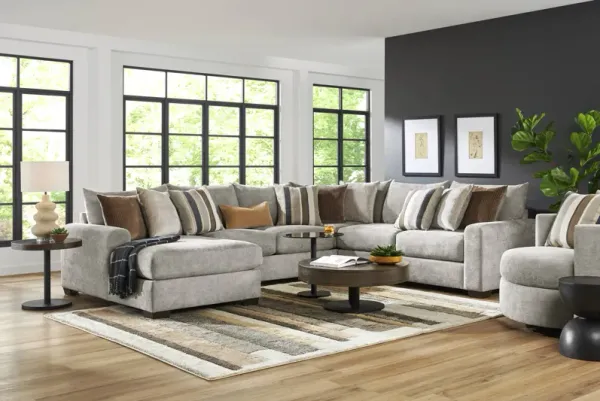 Martin Gray 6 Pc Sectional Living Room