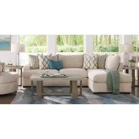 Briar Street Beige Chenille 5 Pc Sectional Living Room