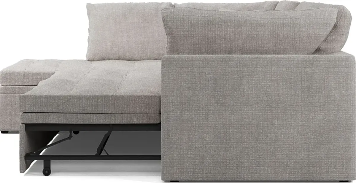 Sheridan Square Gray 2 Pc Sleeper Sectional