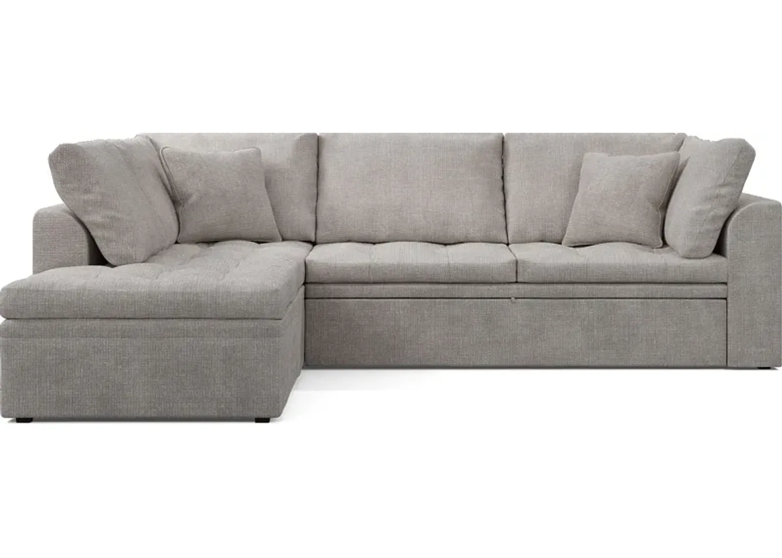 Sheridan Square Gray 2 Pc Sleeper Sectional