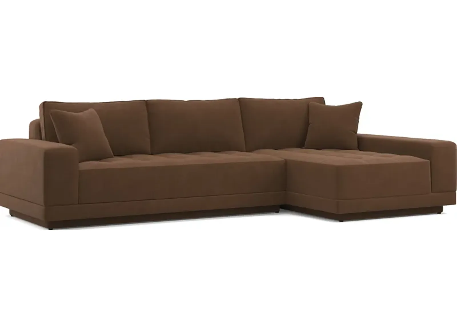 Milano Brown 2 Pc Sectional