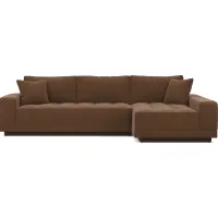 Milano Brown 2 Pc Sectional
