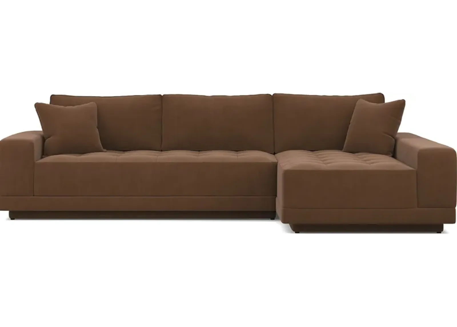 Milano Brown 2 Pc Sectional