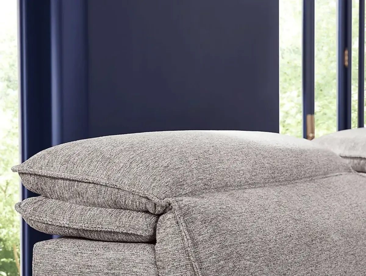 Salvator Street Gray 3 Pc Dual Power Reclining Sectional