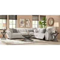 Arlo Place Gray 8 Pc Dual Power Reclining Sectional Living Room