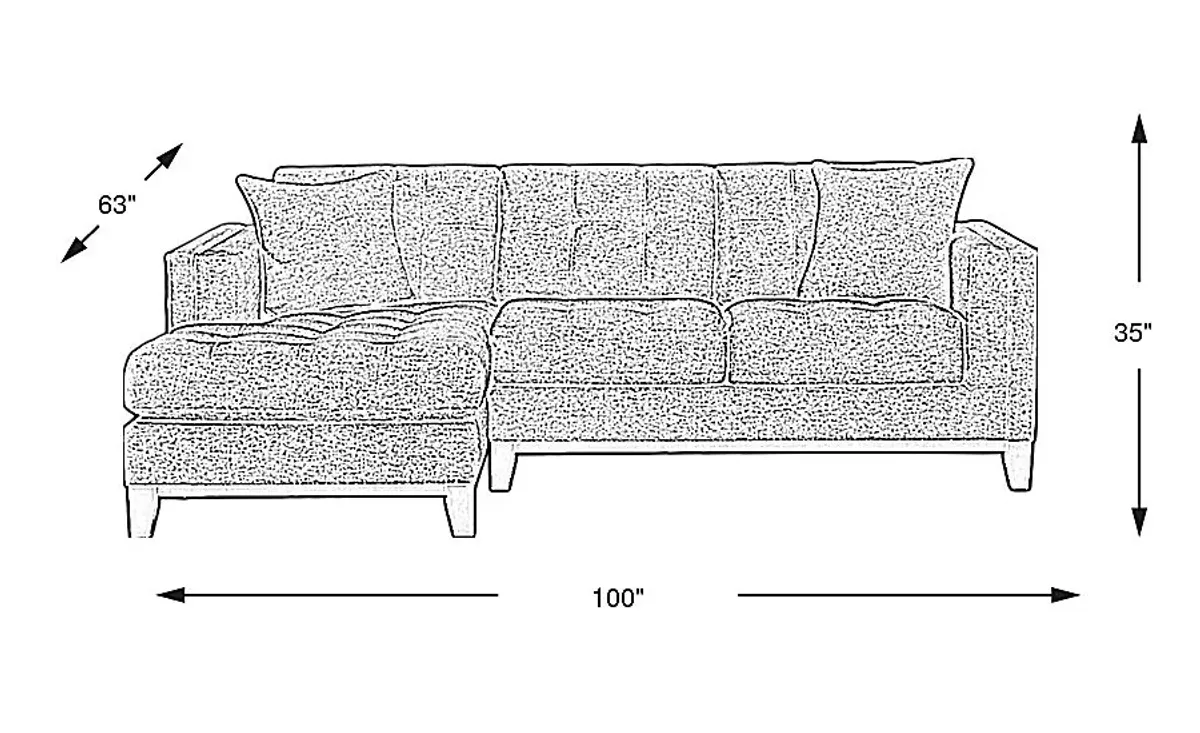 Chatham Gray 2 Pc Sectional