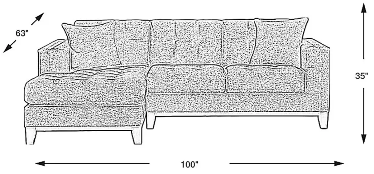 Chatham Gray 2 Pc Sectional