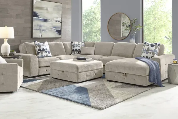 Marcola Sand 4 Pc Sleeper Sectional