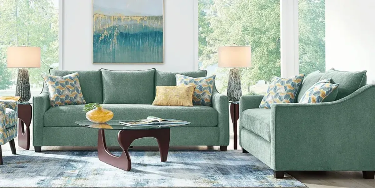 Bloomington Seafoam 8 Pc Living Room