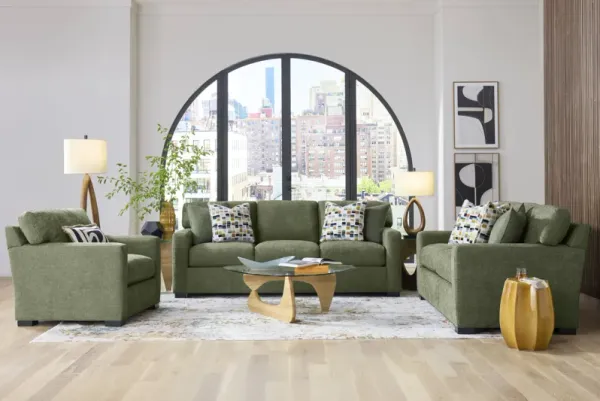 Harmonie Avocado 5 Pc Living Room