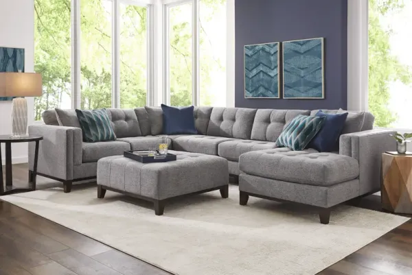 Chatham Gray 3 Pc Sectional