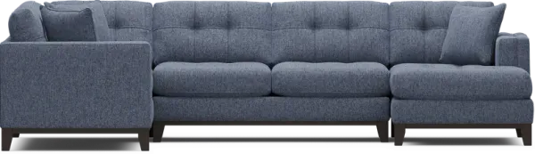 Chatham Navy 3 Pc Sectional