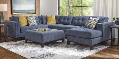 Chatham Navy 3 Pc Sectional