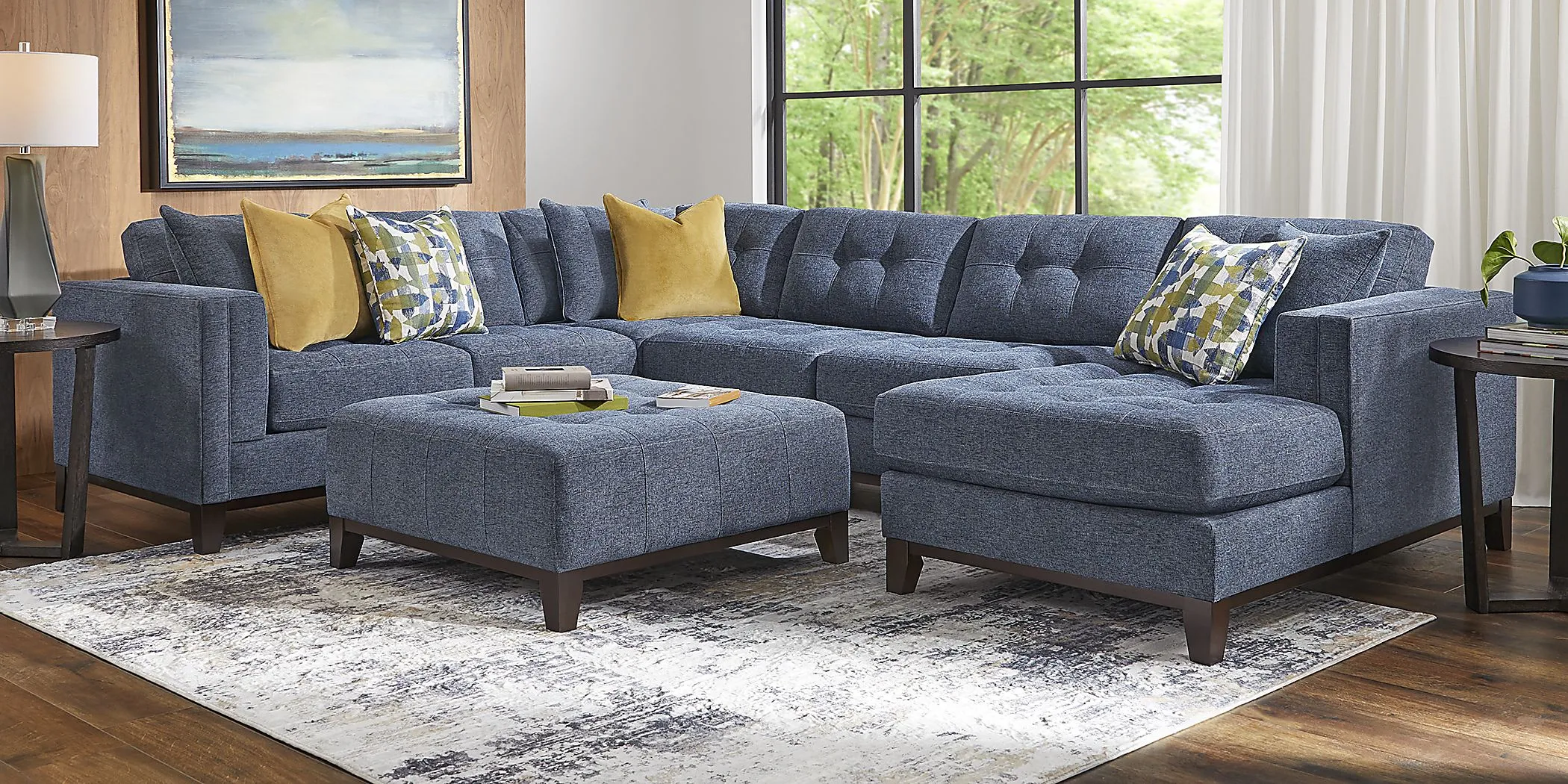 Chatham Navy 3 Pc Sectional