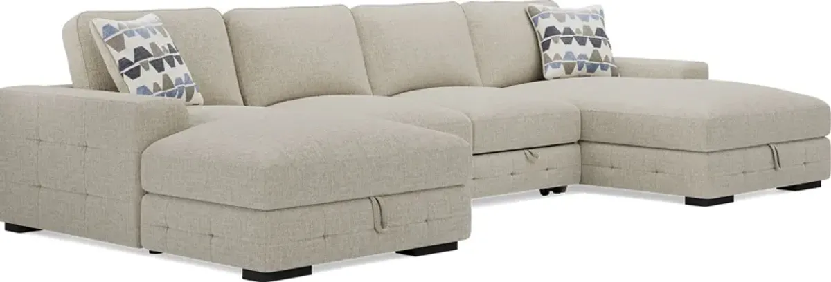 Marcola Sand 3 Pc Sleeper Sectional