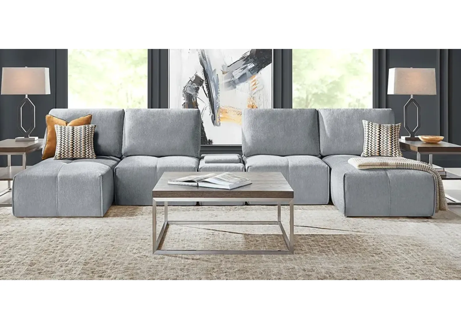 Laney Gray 5 Pc Sectional