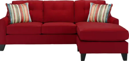 Madison Place Cardinal Microfiber Gel Foam Sleeper Chaise Sofa