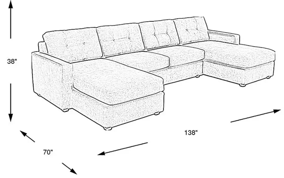 Gray 3 Pc ModularOne Sleeper