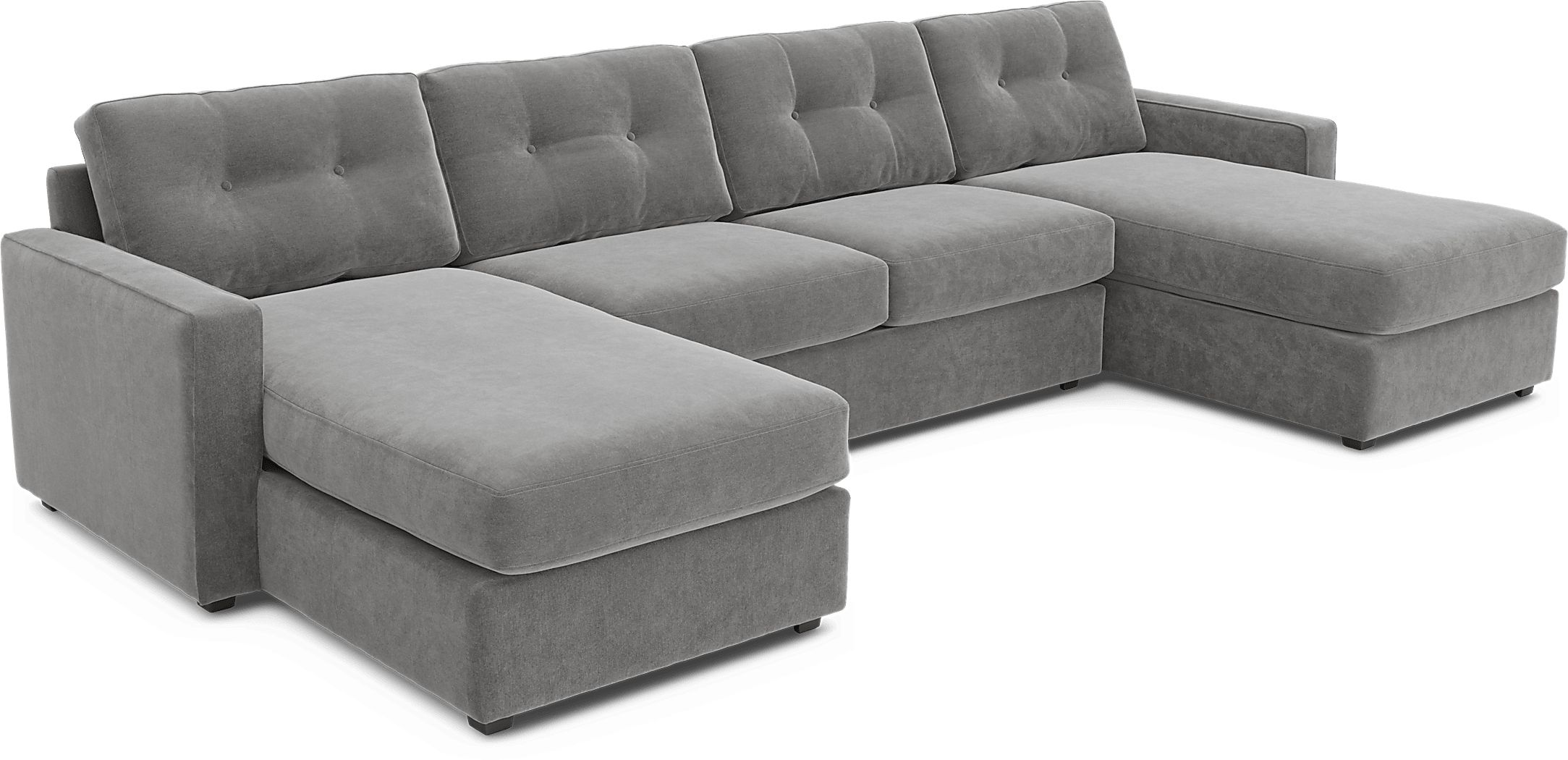 ModularOne Gray 3 Pc Sleeper Sectional