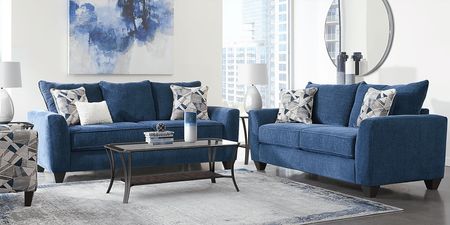 Sandia Heights Blue 8 Pc Living Room