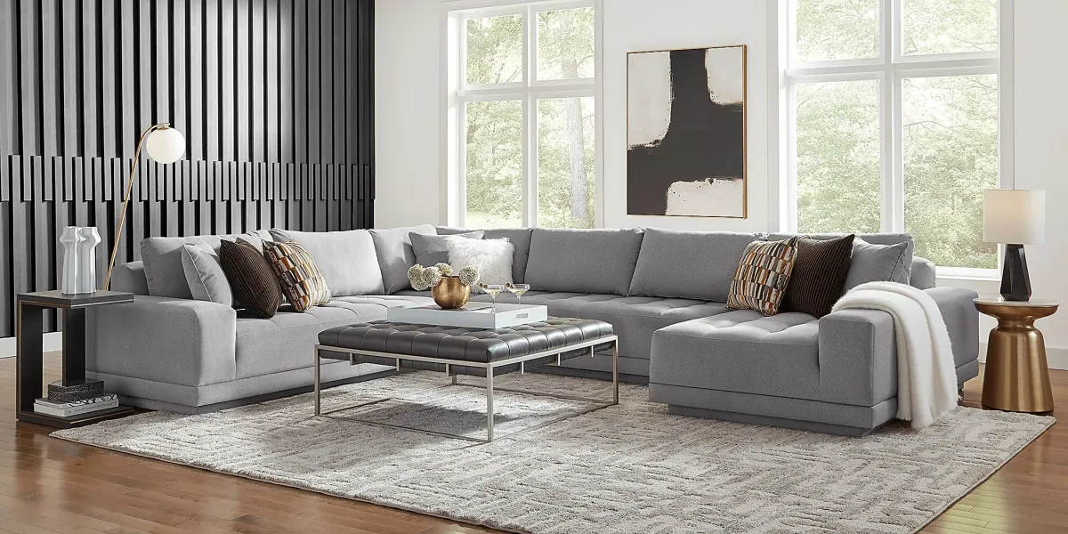 Milano Smoke 4 Pc Sectional